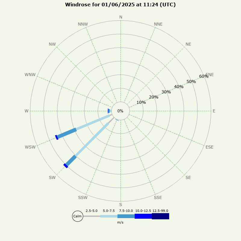 Windrose for today
